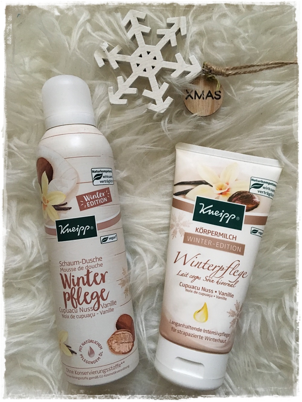 Winterpflege für streichelzarte Haut mit Kneipp Schaumdusche und Körpermilch