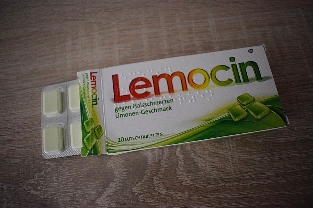 Tipps für die Erkältungszeit - Packung Lemocin Halslutschtabletten