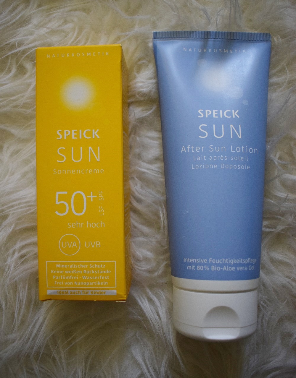 BFE Bloggertreffen 2019 die Goodiebag Speick Sun Sonnenschutzcreme 50+ und After Sun Lotion